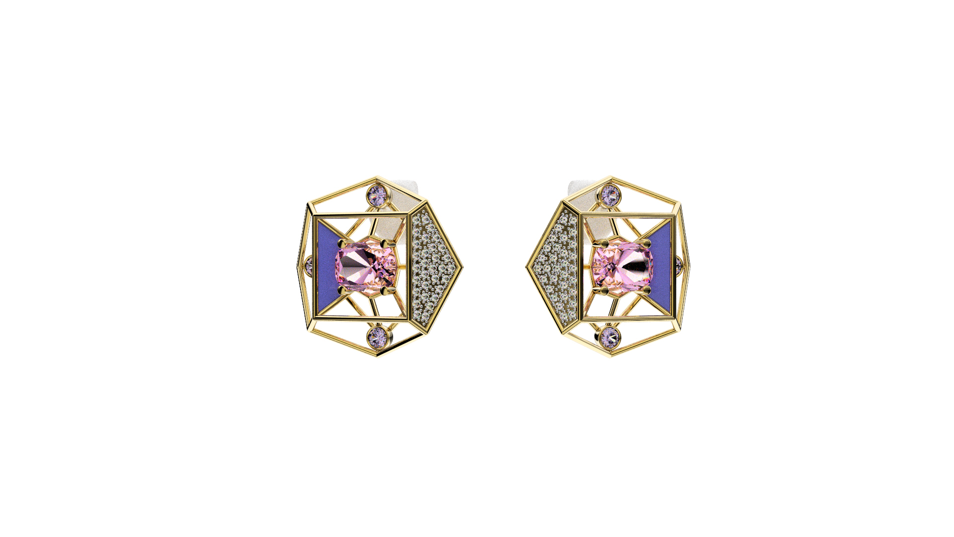 Bespoke earrings, geometric sculptural drops and statement earrings by JOIER Manila
